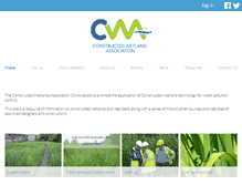 Tablet Screenshot of constructedwetland.co.uk